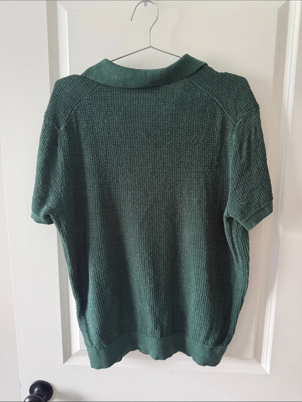 Polo by Ralph Lauren Dark Green Short-Sleeve V-Neck Polo Sweater